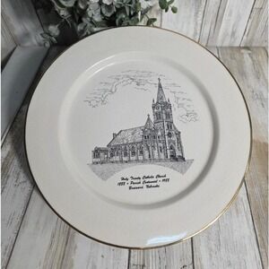 World Wide Art Studios Holy Trinity Catholic Church Brainard NE Centennial Plate